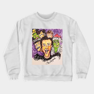 Faces of Jim Carrey Crewneck Sweatshirt